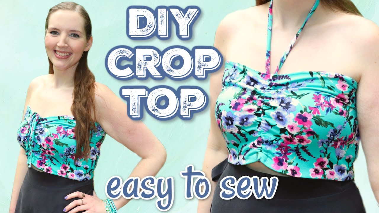 How to Make a Crop Top Easy! | Sewing Projects for Beginners | DIY Crop Top