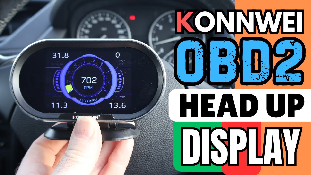 Car Head Up Display HUD OBD2. Konnwei KW206 Review
