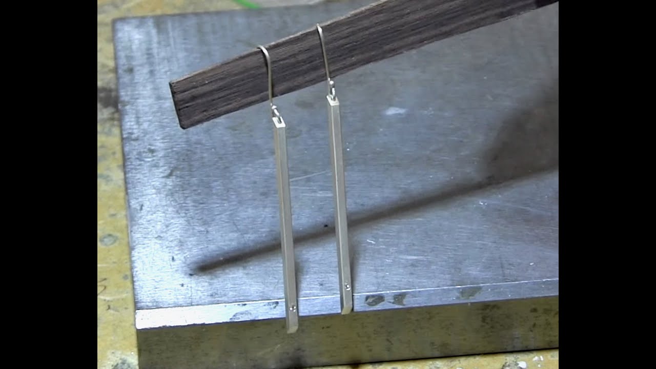 How to Make Classic Diamond Bar Earrings