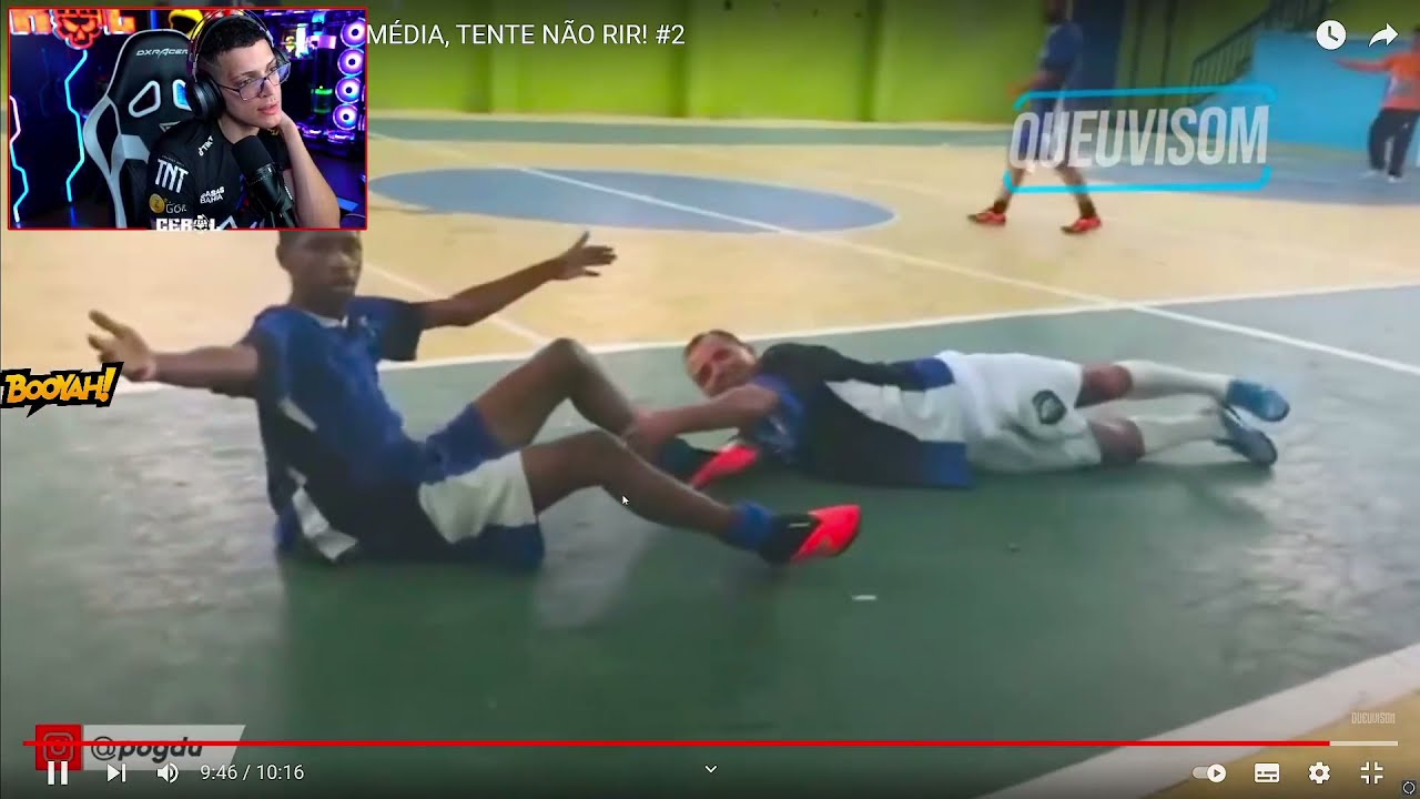 CEROL REAGINDO 10 MINUTOS DE FUTEBOL COMÉDIA, TENTE NÃO RIR! #2