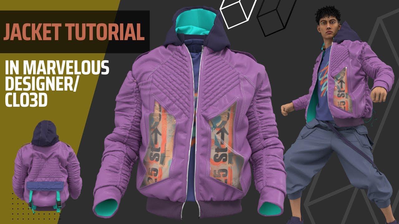 Руководство по созданию куртки-бомбера от Marvelous Designer/Clo3D | Дизайн вместе со мной