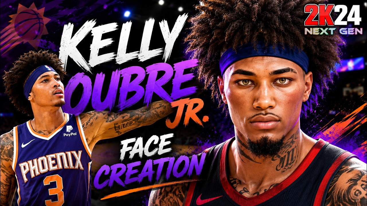 *NEW* 2k24 NEXT GEN | Drippy FACE CREATION! 🌊 Kelly Oubre Jr. INSPIRED tutorial! (PS5) 🔥💯