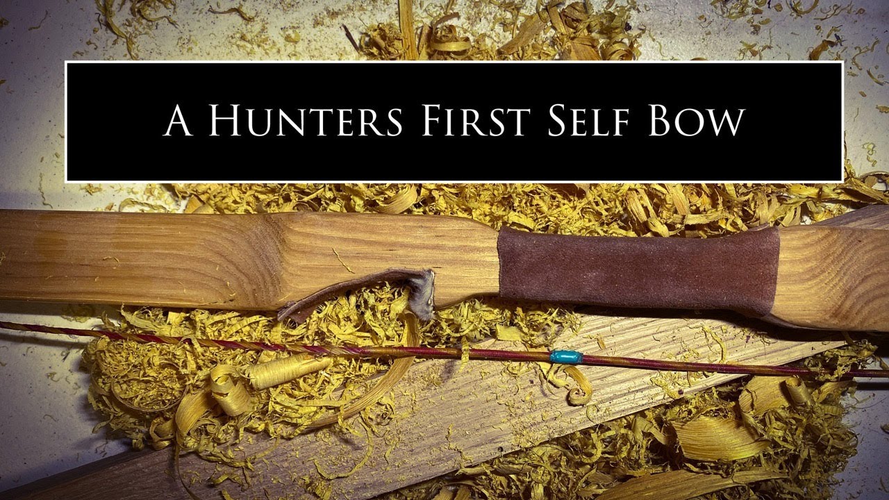 A Beginners first longbow out of a hickory board