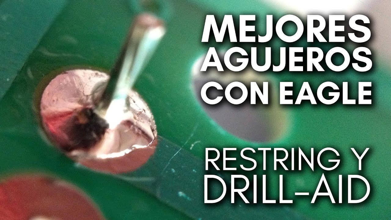 DOS TRUCOS para mejorar los agujeros en tu PCB con EAGLE