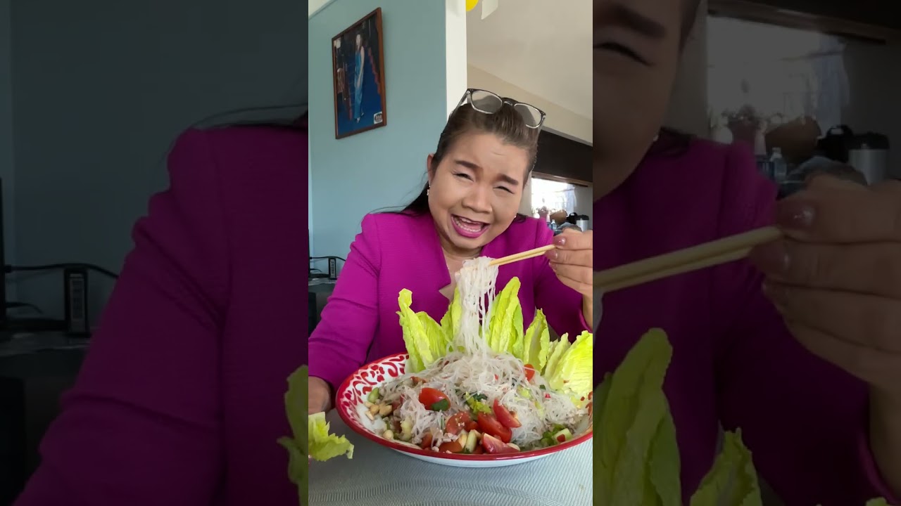 ยำวุ้นเส้นหมูสับ แซ่บดึงหูออก