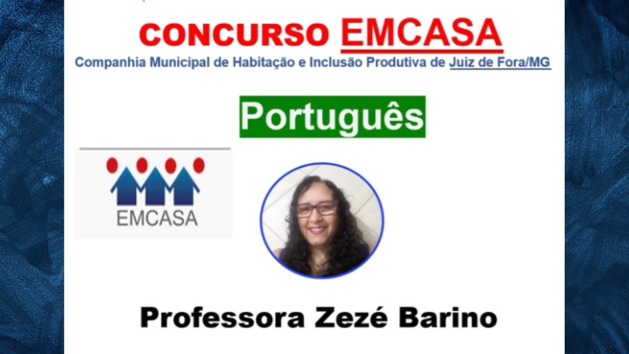 Concurso EMCASA | Banca FUNDEP | An&aacute;lise do edital | Portugu&ecirc;s Professora Zez&eacute; Barino
