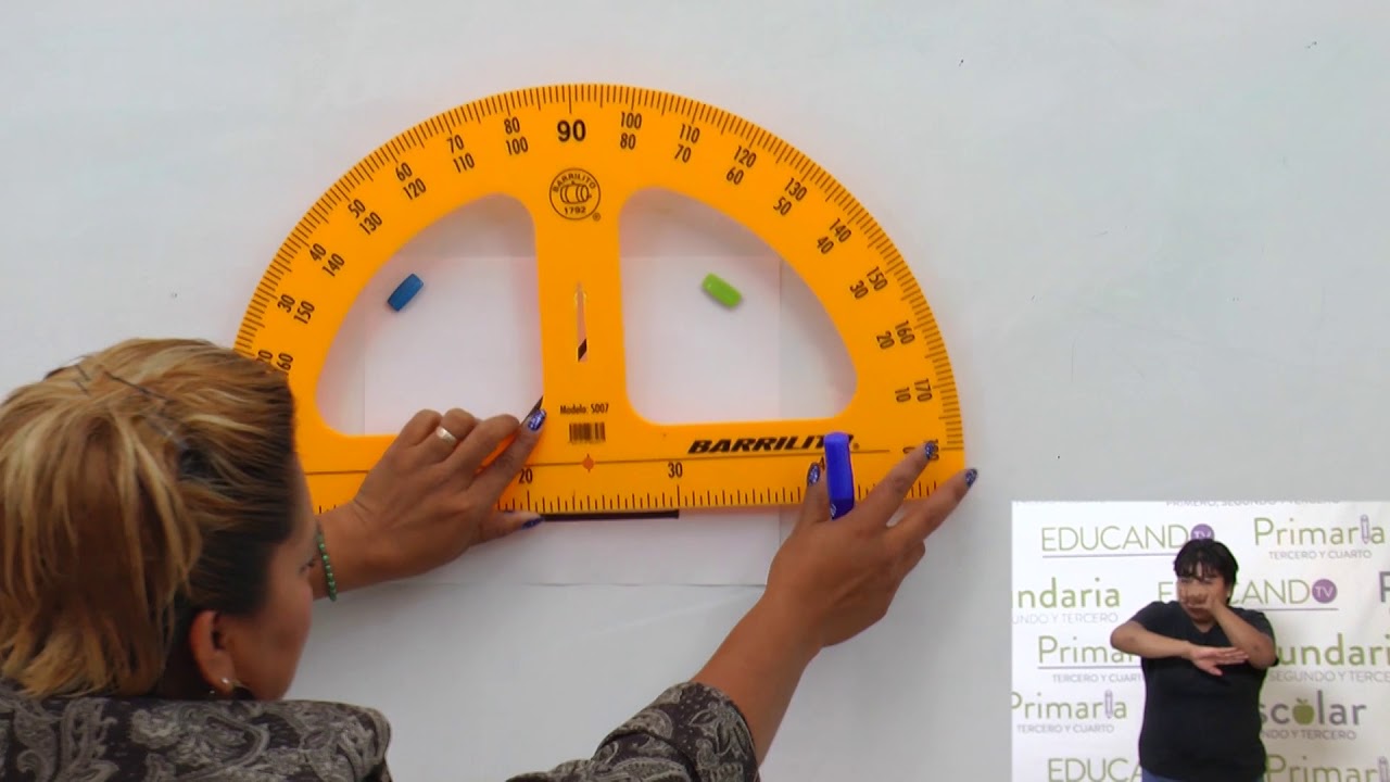 Primaria 3º Y 4º clase: 147 Tema: Transportador y el trazo de ángulos