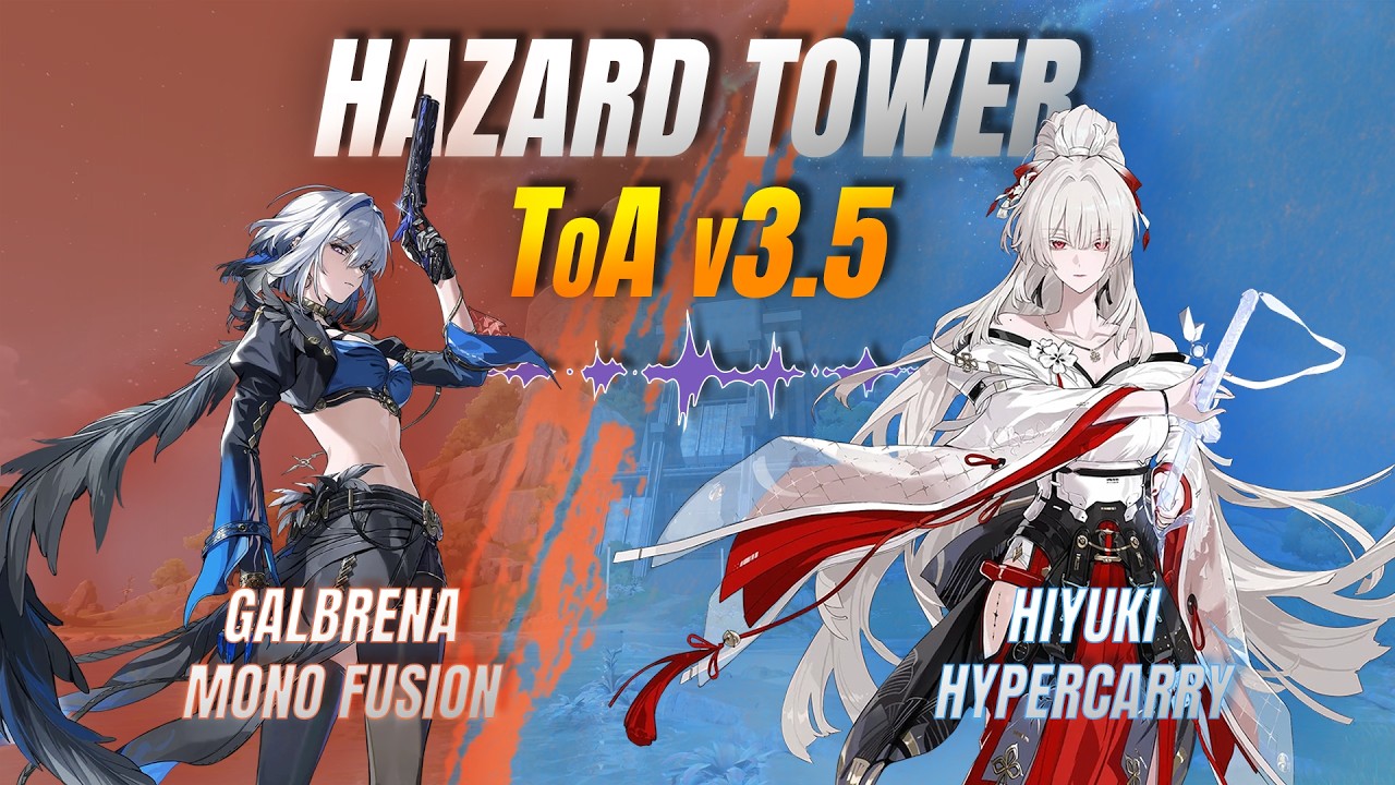 New ToA v3.5 | Hazard Tower | S0R1 Galbrena, S0R0 Hiyuki | Wuthering Waves