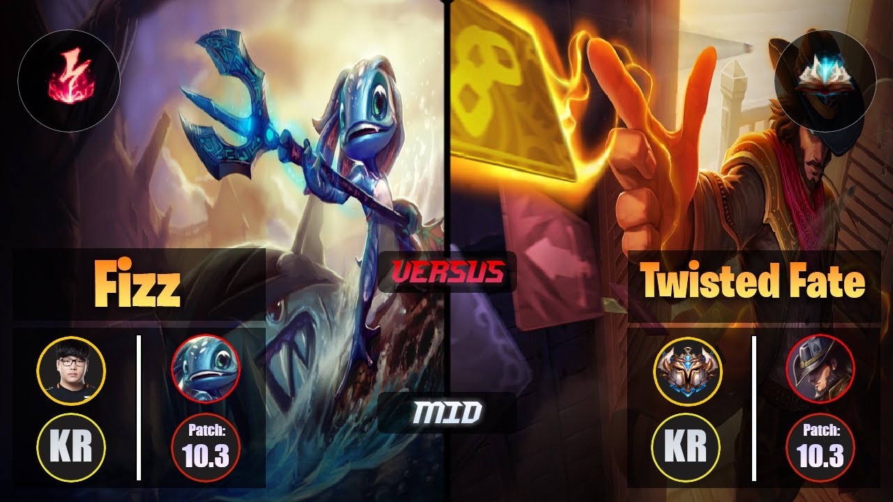 Lava FIZZ (Mid) [Electrocute] VS TWISTED FATE - Challenger KR Patch 10.3