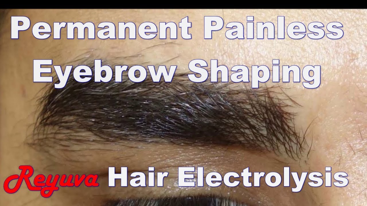 Permanent painless Eyebrow shaping man