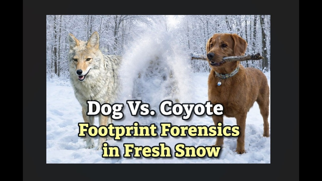 Dog Vs. Coyote | Footprint Forensics in Fresh Snow