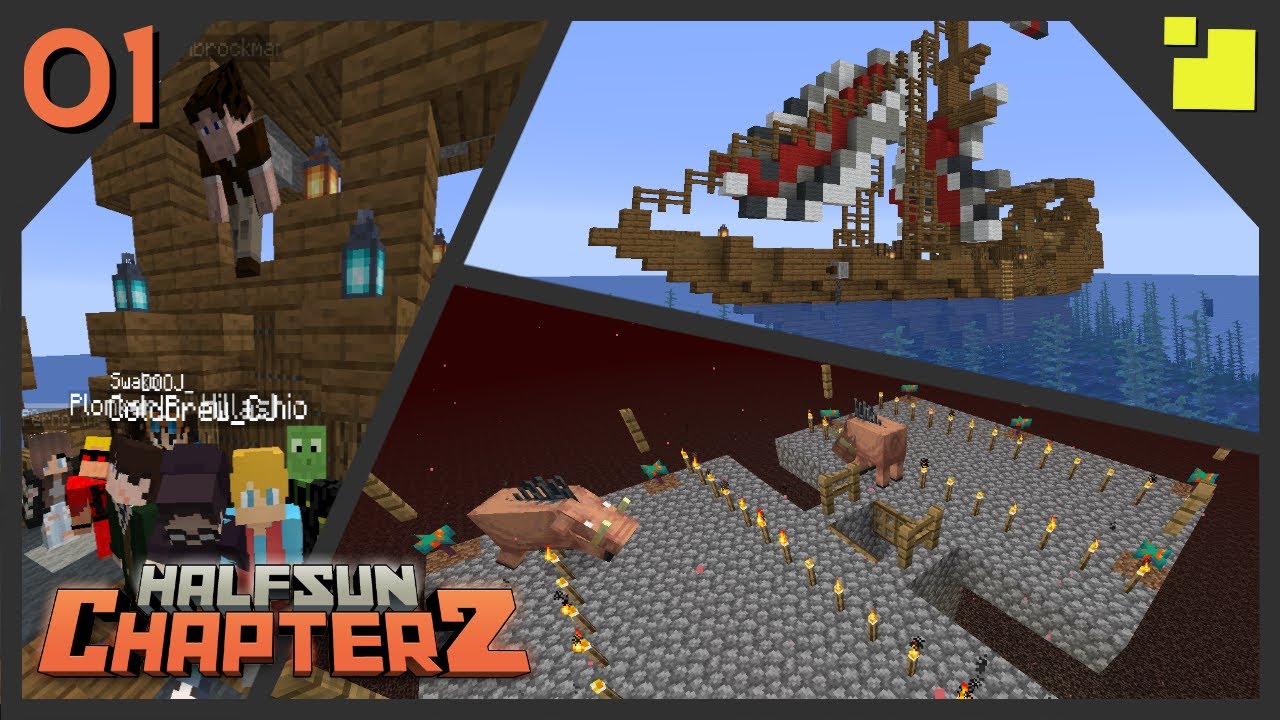 Halfsun SMP (Ep01) - Let's Get Started!! (Minecraft 1.16.2 2020)