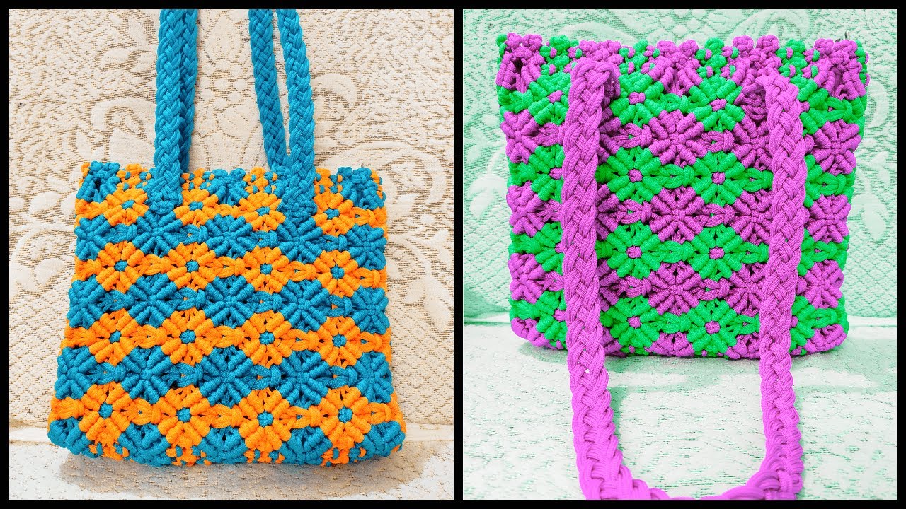 Macrame Bag | DIY | मेक्रम पर्स  |  Macramé Tutorial | How to | Handbag | Purse @pratima.singh_15