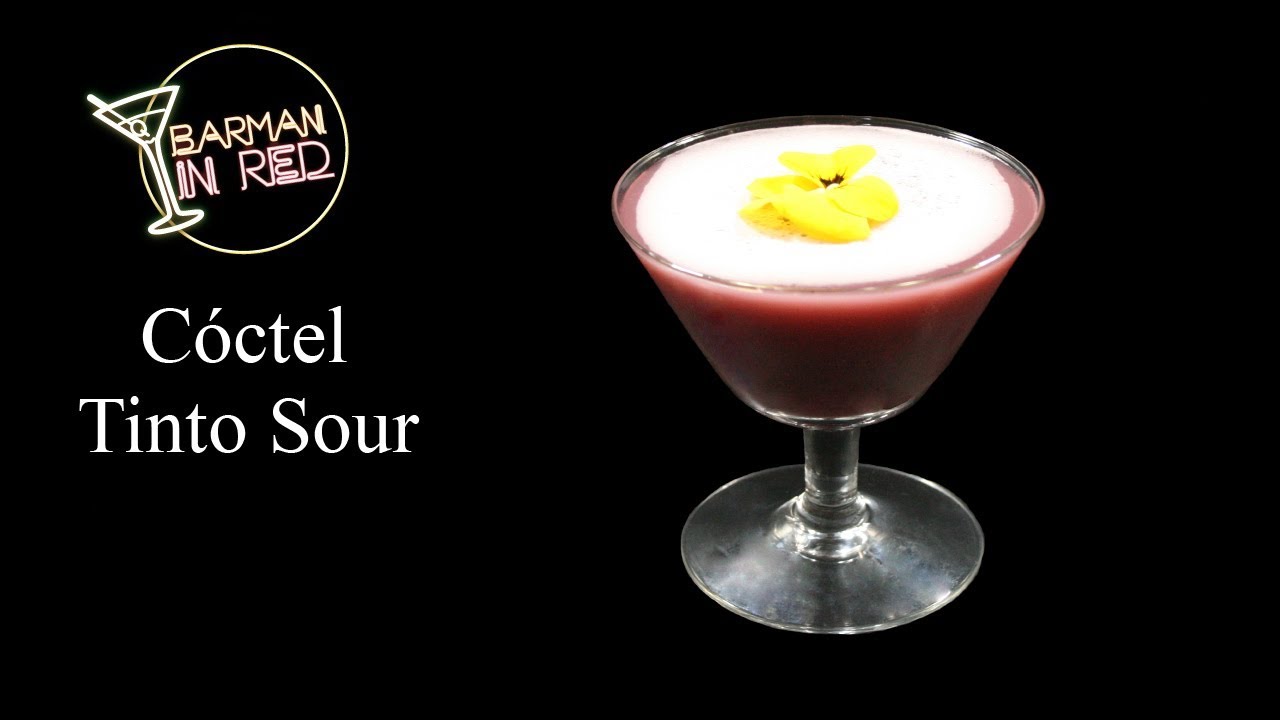 como hacer el COCTEL TINTO SOUR