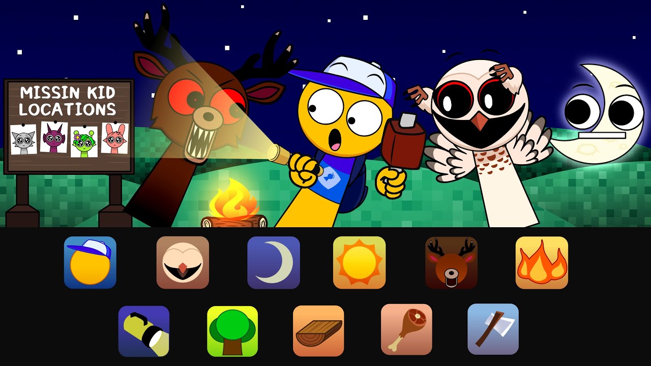 99 NIGHTS IN THE FOREST Sprunki Mod - DEER x OWL Version