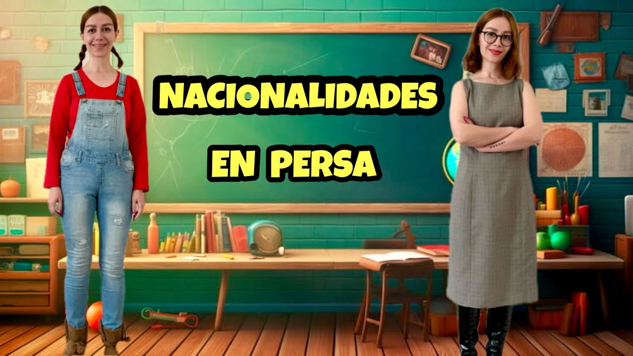 Nacionalidades en persa 🇮🇷 | Cómo decir mexicano, chino, indio en farsi | Aprener Persa