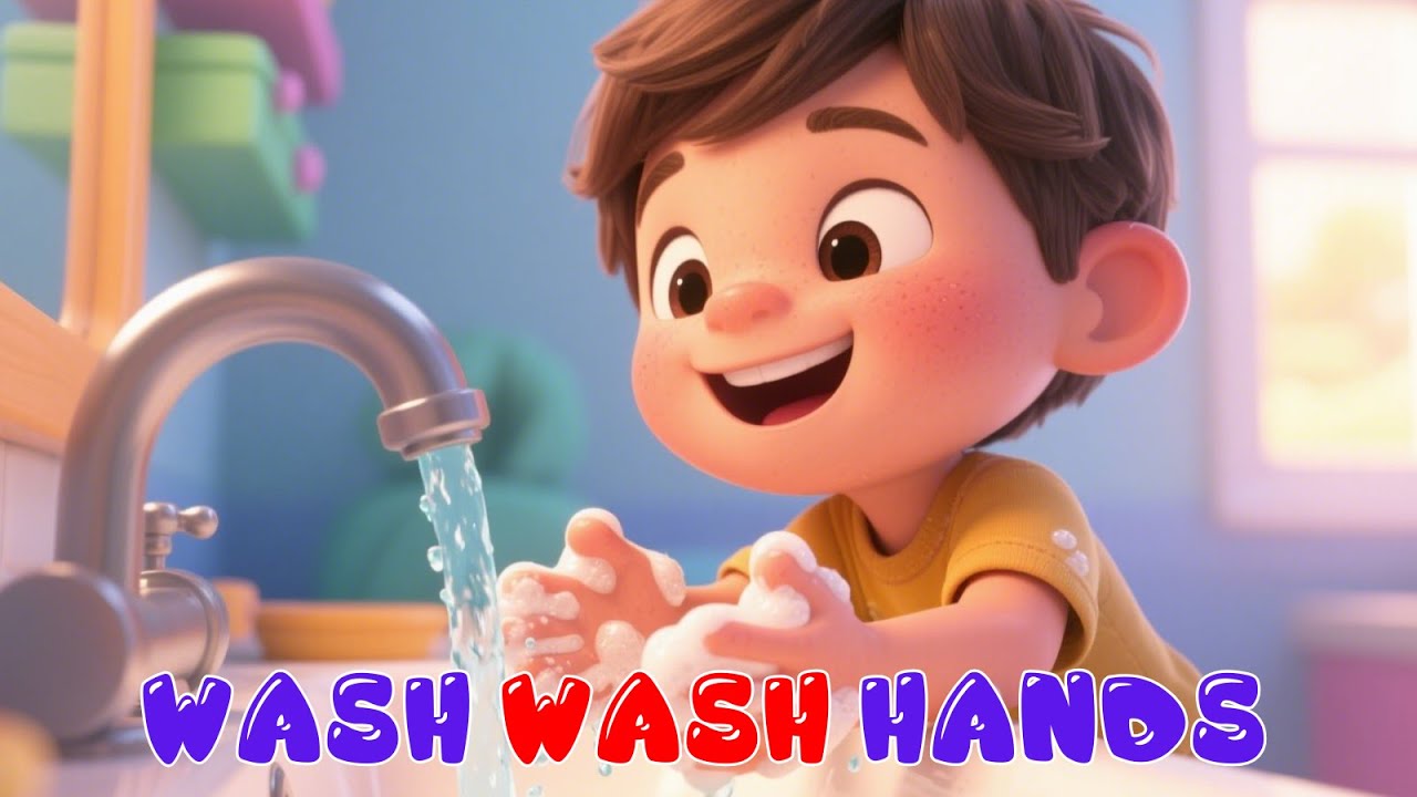 Wash Your Hands 🧼 | Fun Kids Rhyme with Penguins | Healthy Habits Song