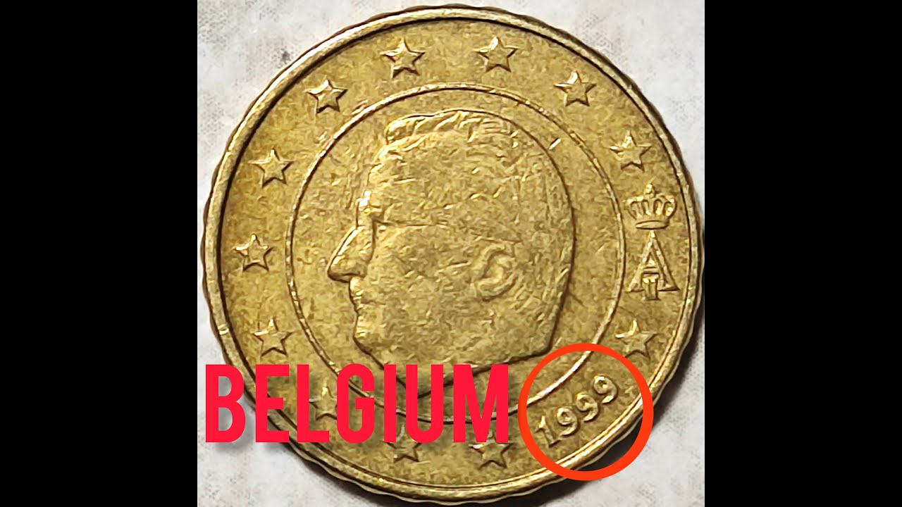 10 euro cent coin. Belgium.  One of the first coins of the European Union
