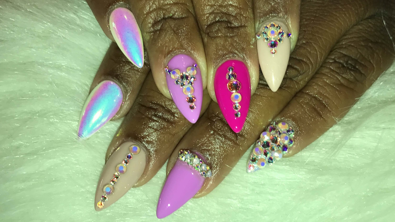 Watch Me Work: 🌸Spring Unicorn Opal Chrome Acrylic Refill 🦄 ft. Wildflowers ✨NEW✨