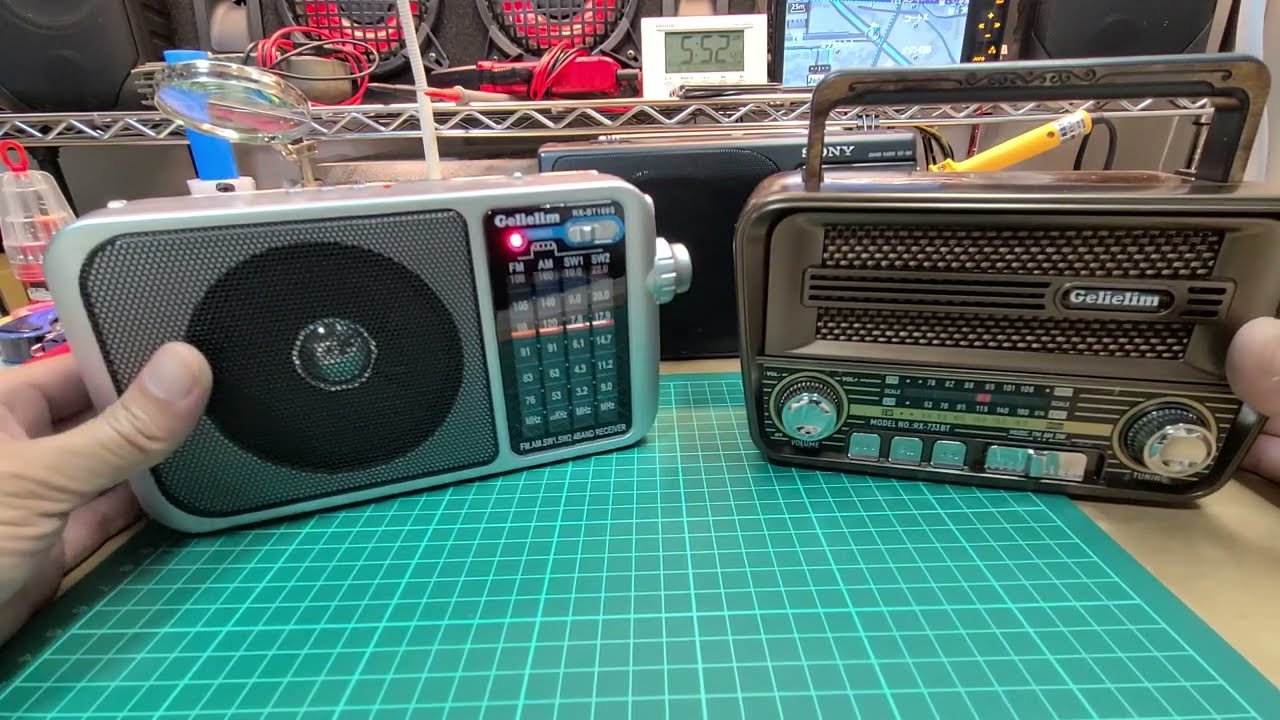 ラジオ音質比較 Gelielim RX-733BT vs Gelielim BT169S vs SONY ICF-801 全機種ワイドFM対応