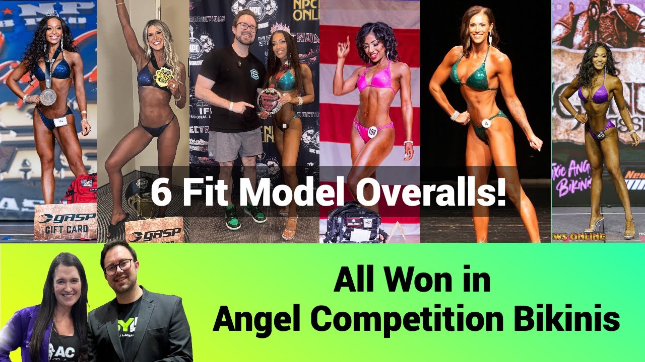 The Winning Look: 6 NPC Fit Model Overalls with Angel Competition Bikinis
