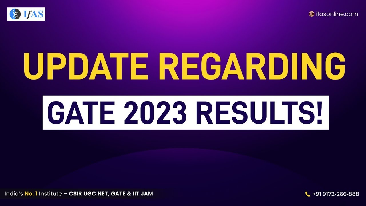 Biggest Update On GATE 2023 Result || GATE 2023 Result Update ||