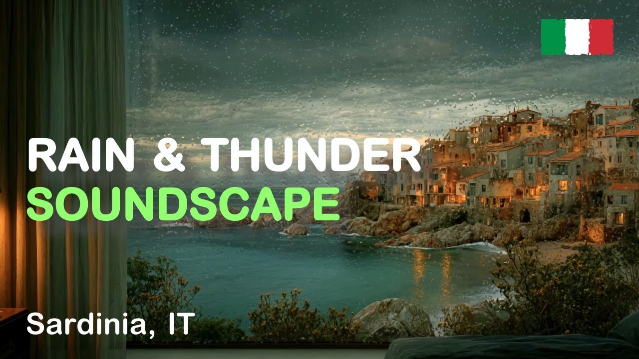 ⛈️ Cinematic Thunderstorm Over the Mediterranean — Relax to Pure Rain Sounds