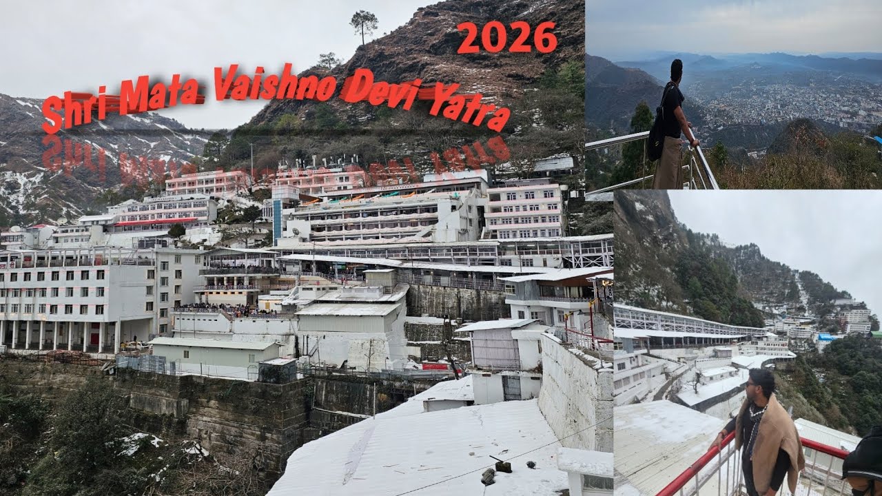 “Enveloped in a Blanket of Snow: The Magical Allure of Vaishno Devi.”#vaishnodevi #devi #vlog #radha