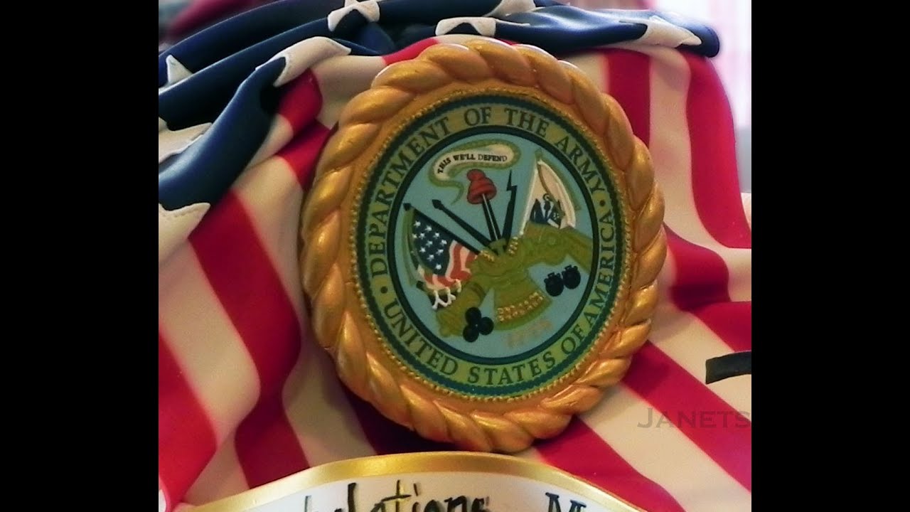 Making an Edible Crest for Flag cake