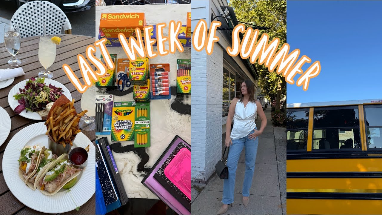 Vlog: LAST week of summer, school supply shopping, and MORE!
