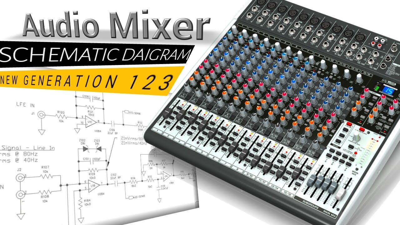 Audio Mixer Schematic Circuit Diagram - Low Cost - New Generation 123