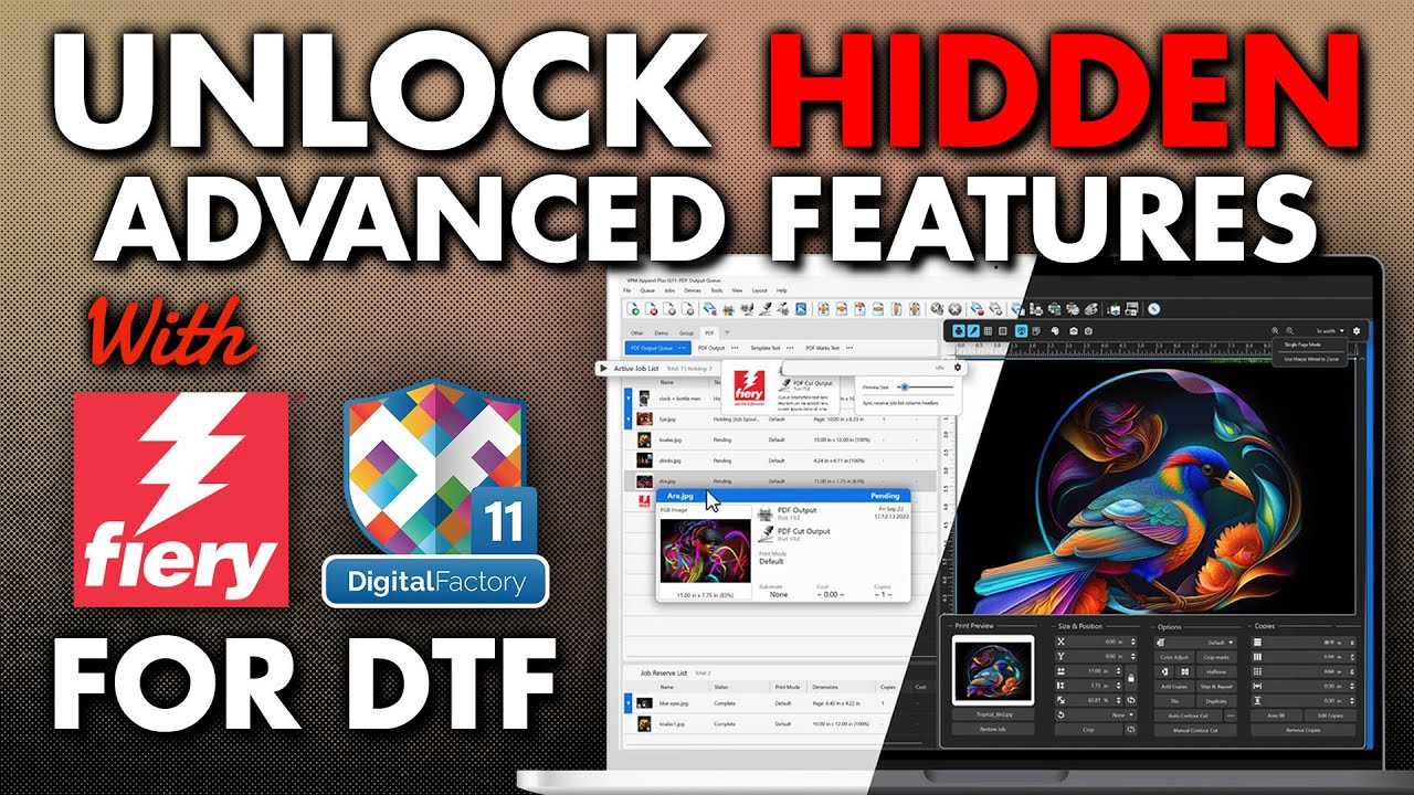Discover Hidden Advanced Features of Fiery Digital Factory V11! Expert Tips (DTF Boot Camp Seminar)