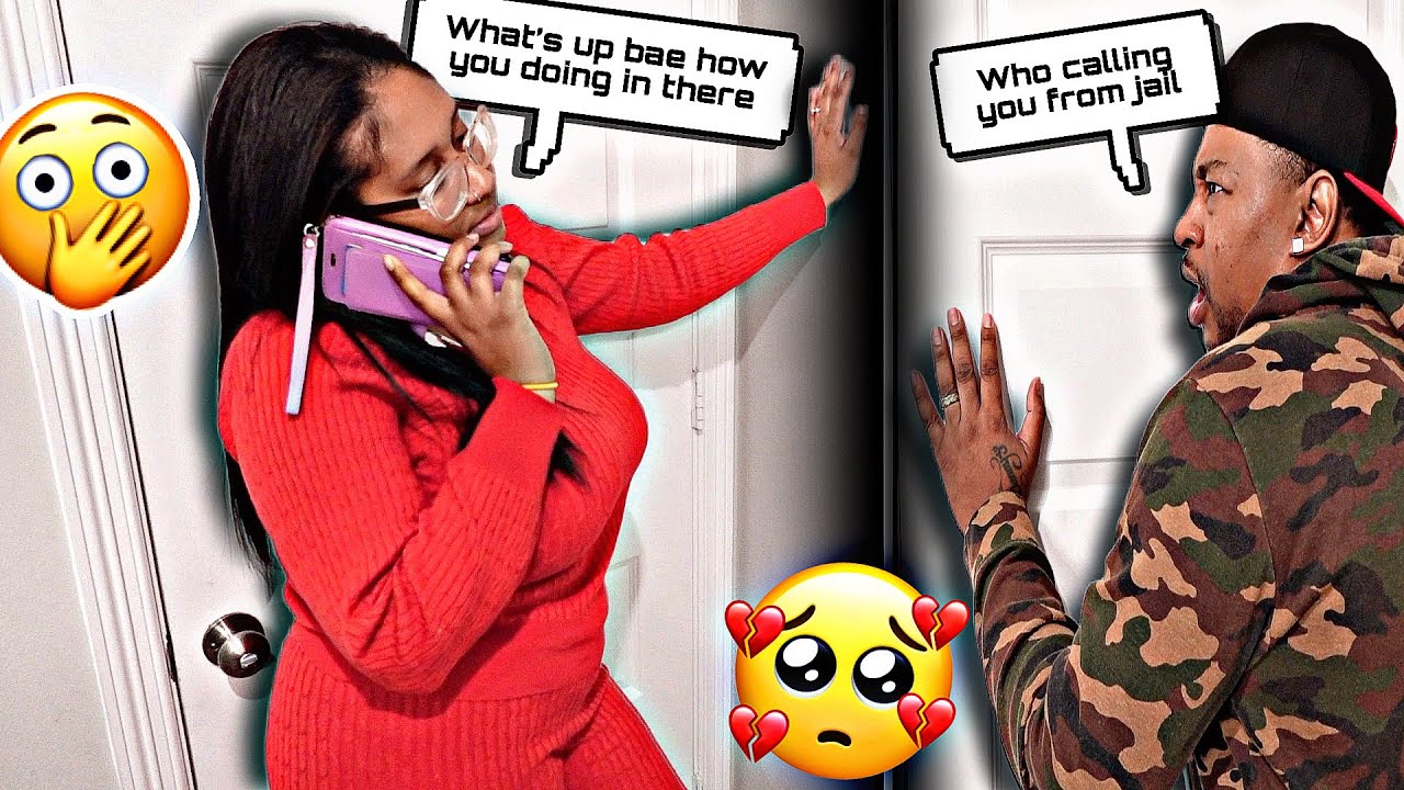 MY SIDE DUDE CALLING ME FROM JAIL PRANK ON HUSBAND! *HE SNAPPED*
