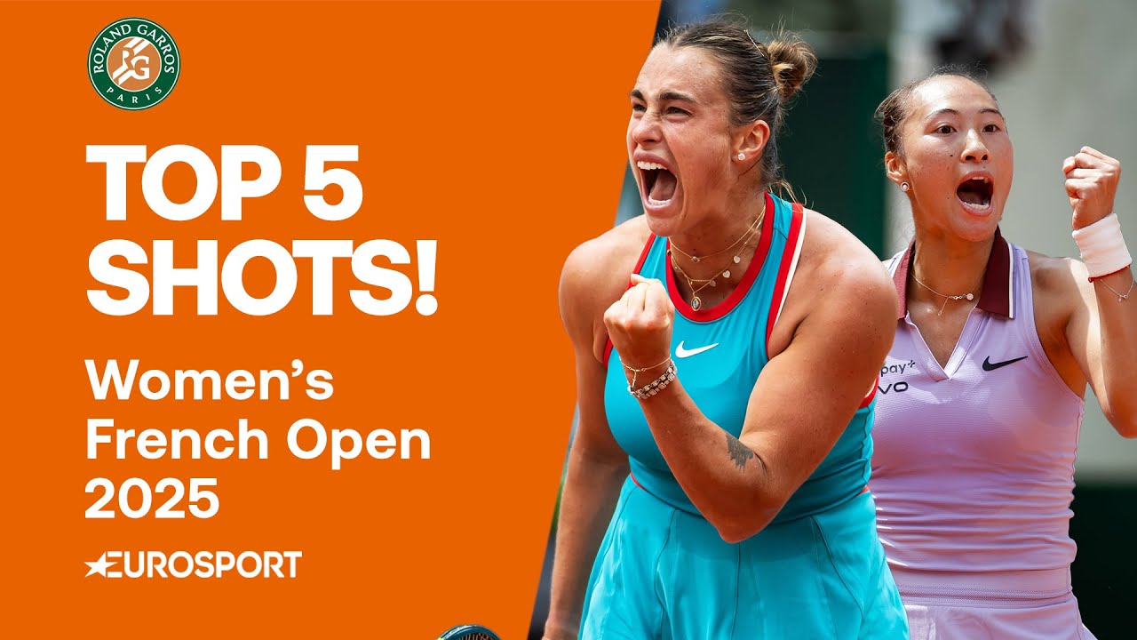 Top 5 Shots Women: Sablenka, Swiatek, Zheng & MORE 🔥 | 2025 French Open Highlights 🇫🇷