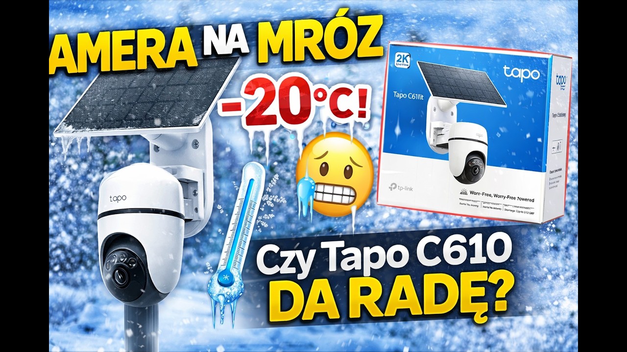 Test kamery Tp-Link Tapo C610 Kit z akumulatorem i panelem soloranym Jak sobie poradziła przy -20°C