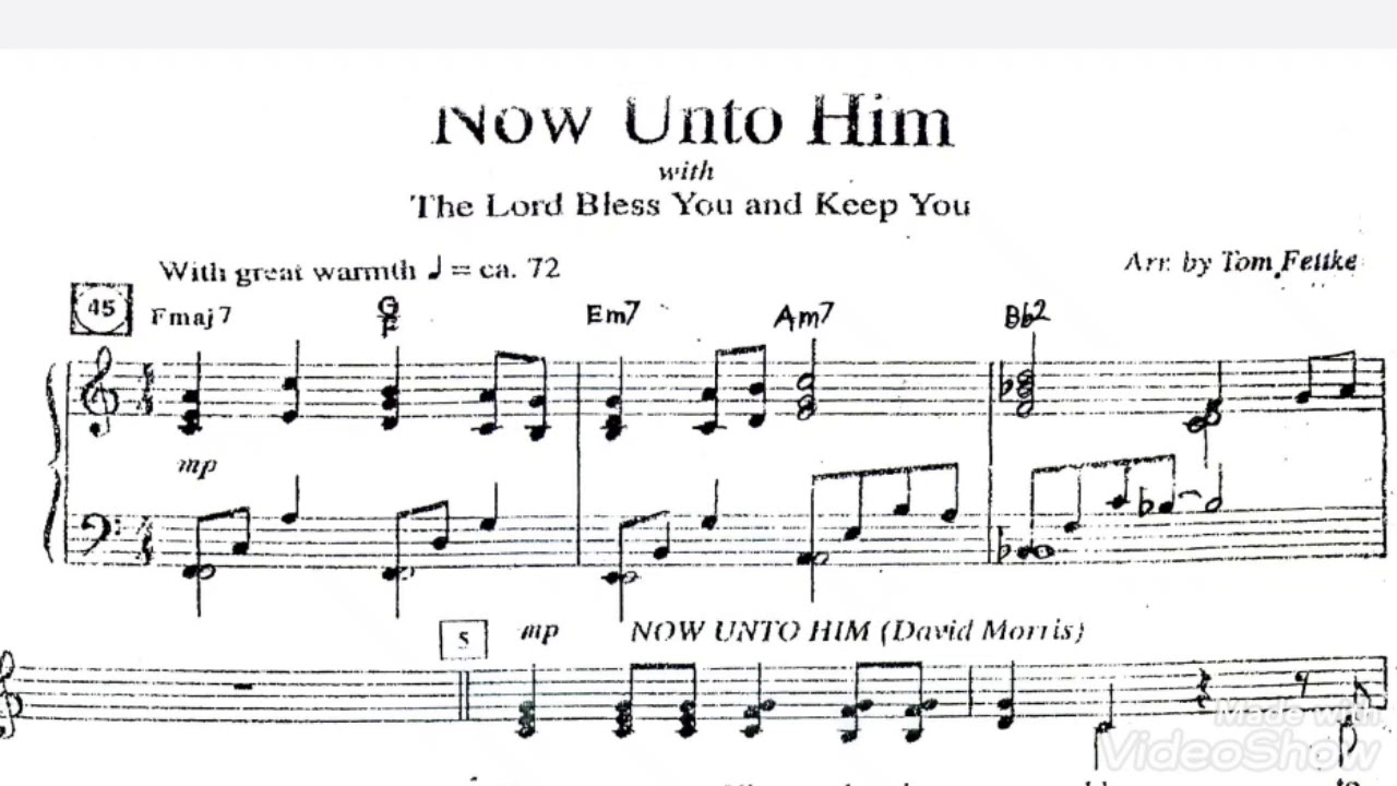 Now Unto Him [Medley] w/ Sevenfold Amen - Tom Fettke