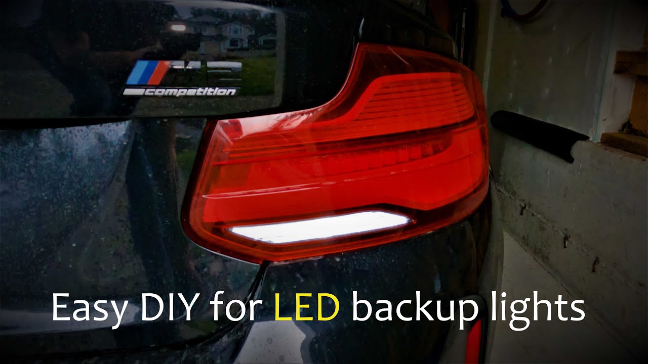 Easy DIY for LED backup bulbs in your BMW F87 M2 or M2 Competition!