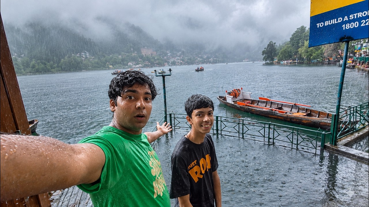 Nainital Lake Ke Paas Ka Area Doob Gaya! 😨🌊 Barish Mein Aaj Phas Gaye | Pahadi Lifestyle Vlog
