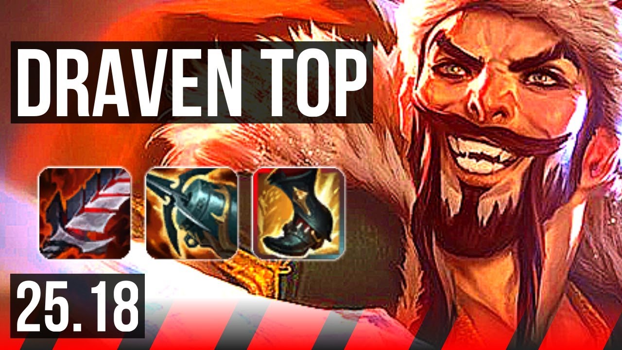DRAVEN vs DR. MUNDO (TOP) | 10 solo kills, 800+ games, Dominating | KR Master | 25.18