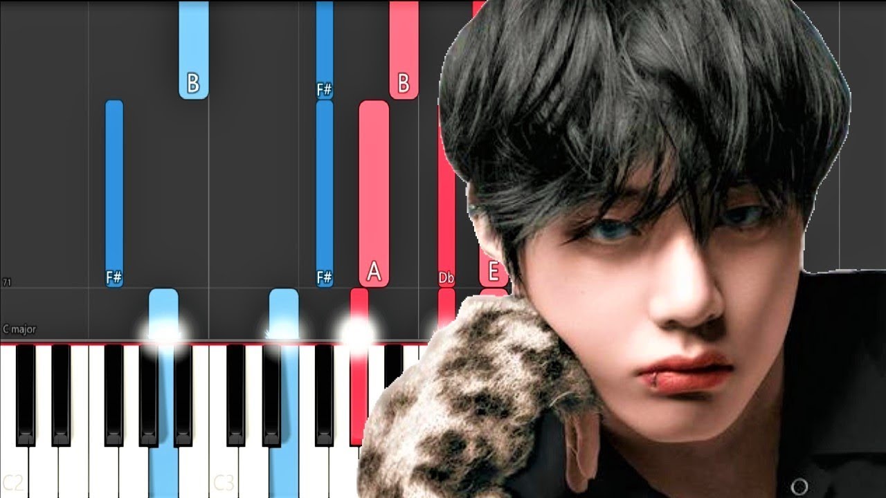 BTS V - Winter Bear (Piano Tutorial)