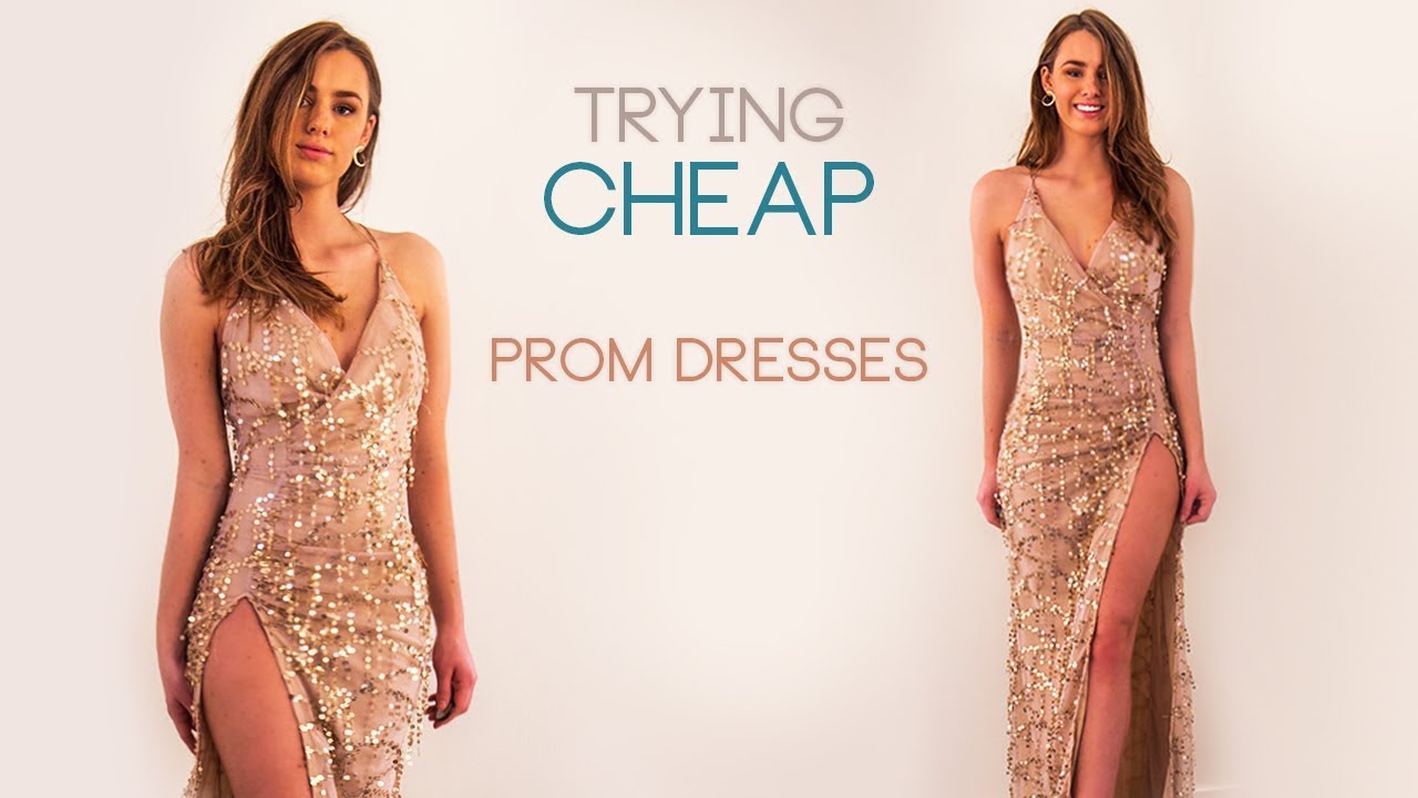 TRYING ON CHEAP PROM DRESSES | FROM EBAY, AMAZON & SHEIN