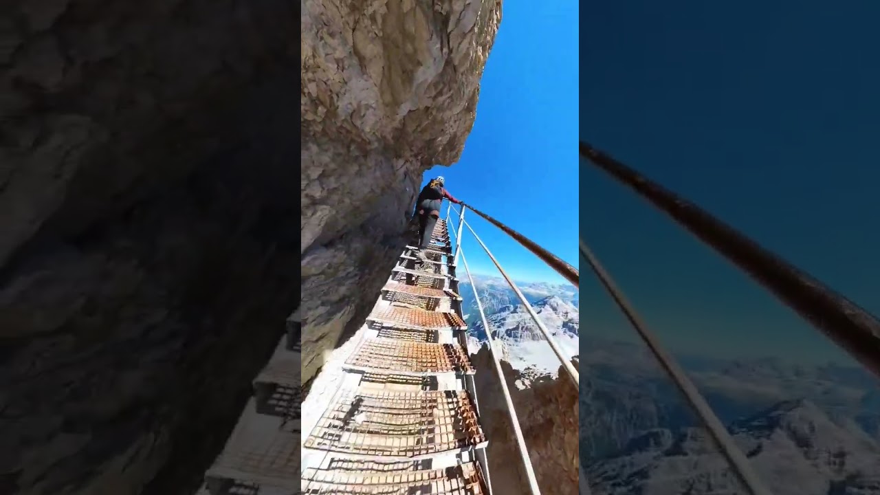 Via Ferrata Ivano Dibona in the Cristallo massif 
