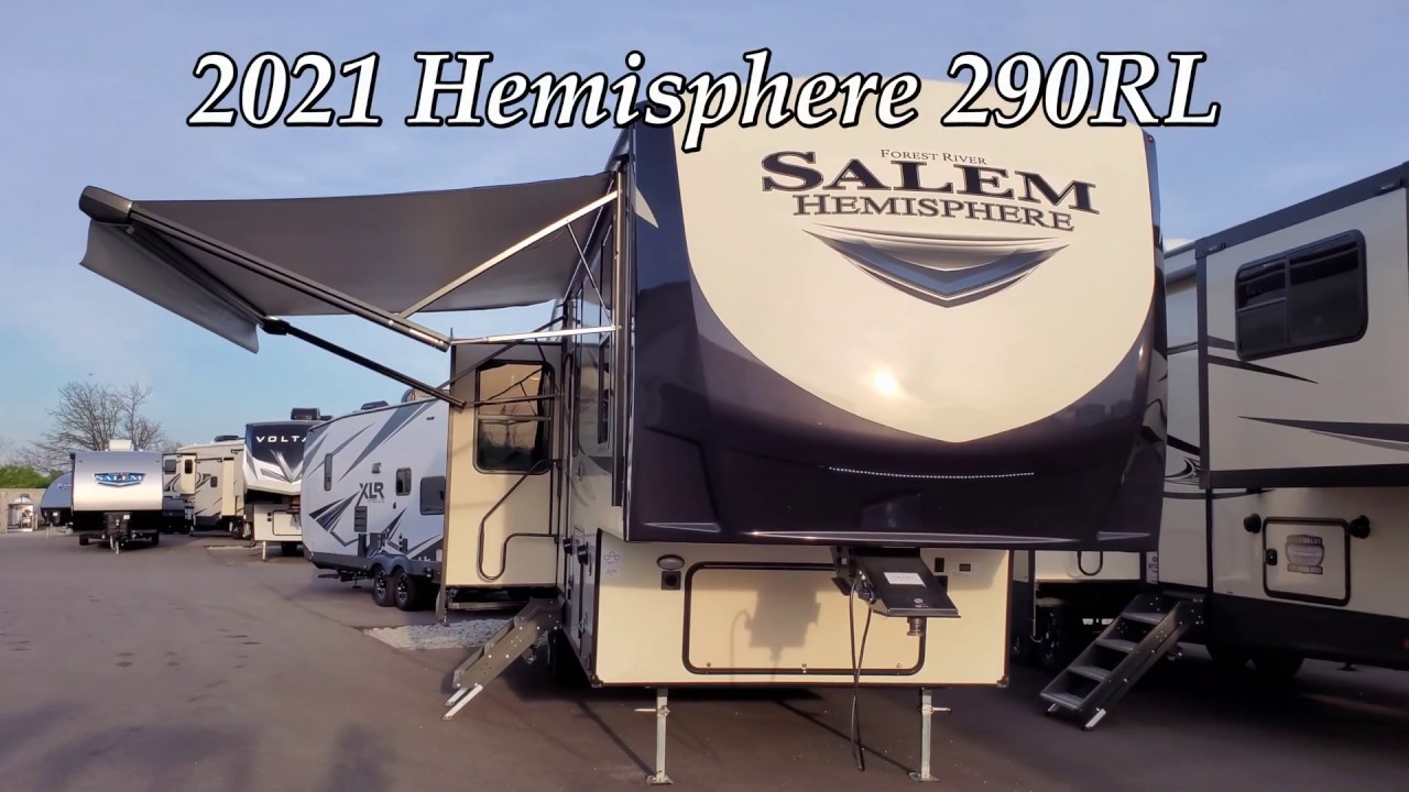 2021 Salem Hemisphere 290RL 3 Slide Out Rear Living Room Fifth Wheel @ Couchs RV Nation Walkthrough