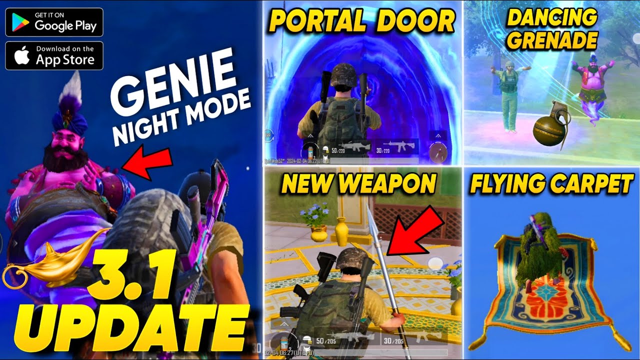 BGMI 3.1 UPDATE Gameplay, Arabian Night Mode Best Features New Changes And Release Date in Hindi