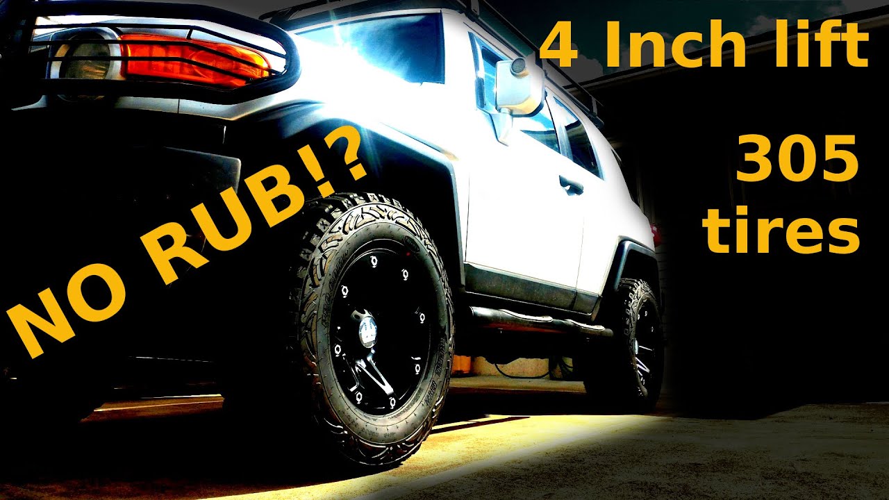 FJ Cruiser 3 inch lift on 305s