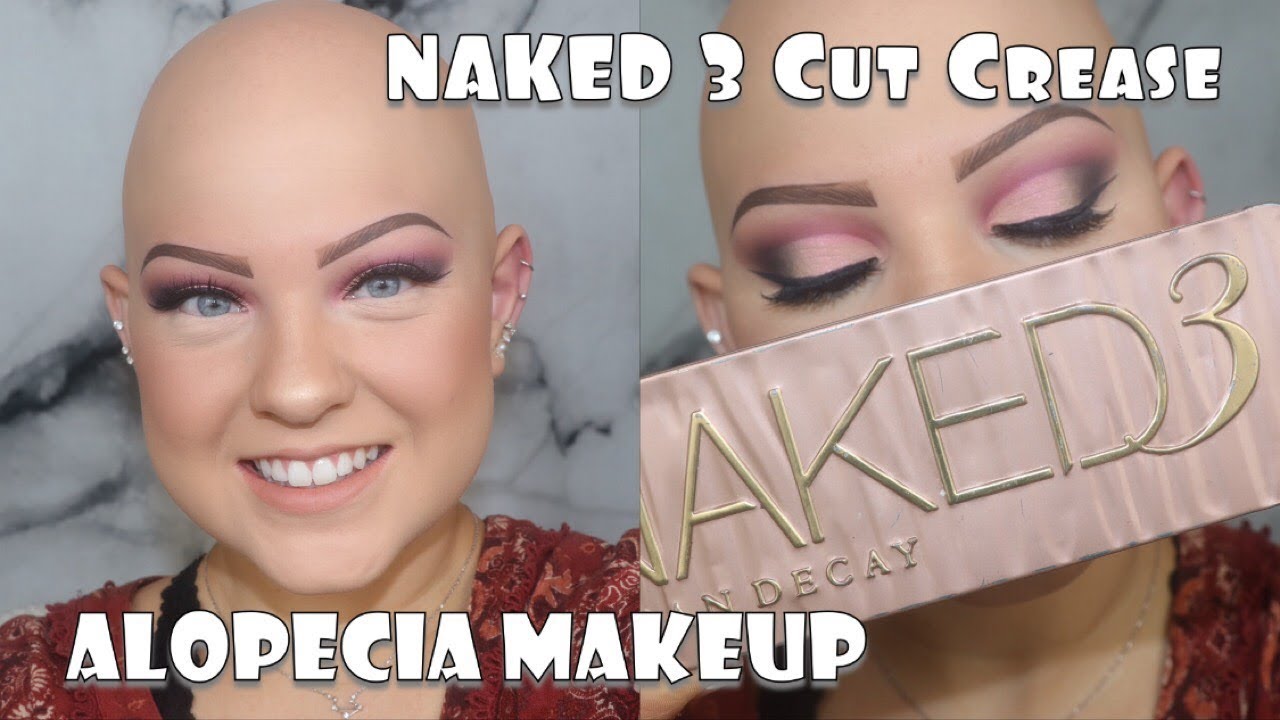 Naked 3 Cut Crease Makeup Tutorial || Alopecia Bald Girl Makeup