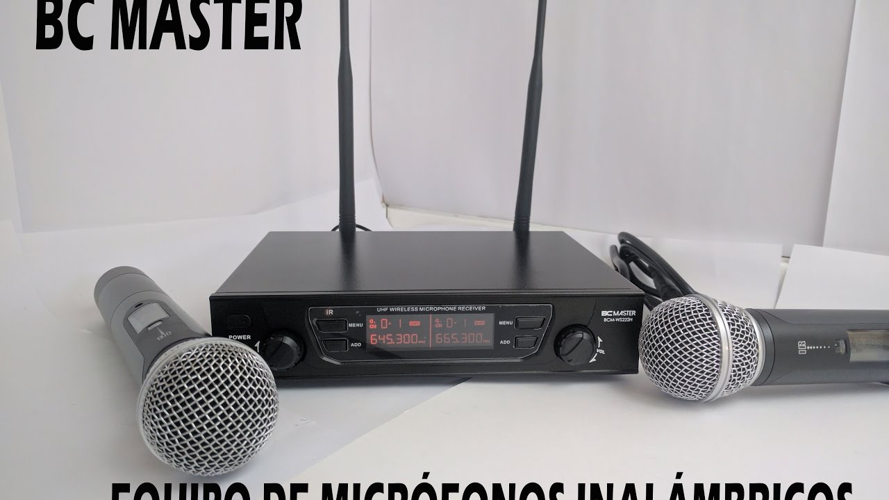 ⭐⭐ BC Master - Sistema de micrófono inalámbrico para karaoke