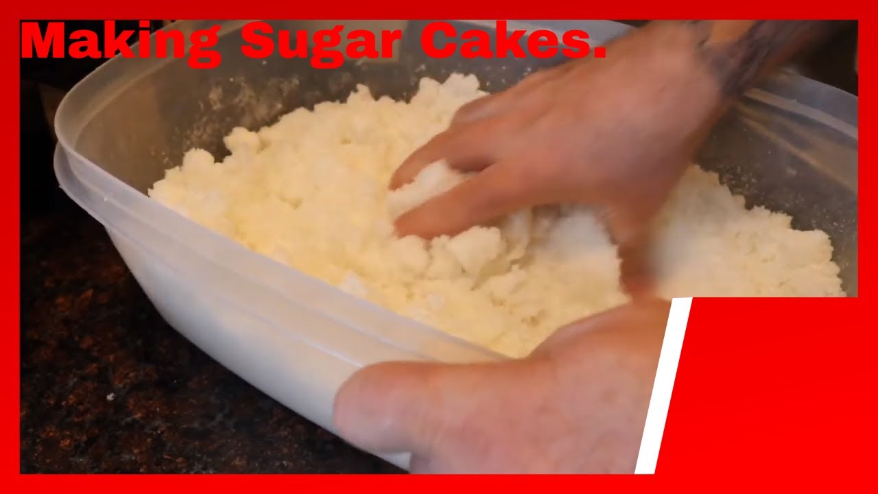 Making sugar cakes in February 2020 to feed the honeybees.