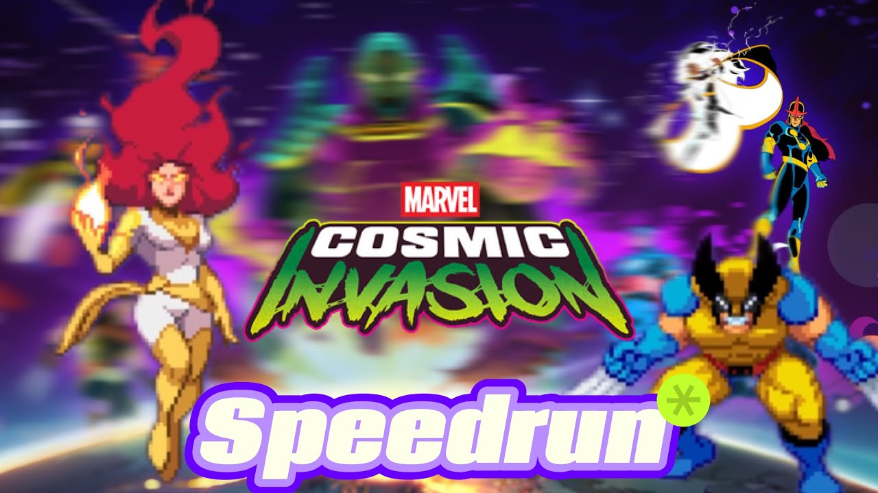 Marvel Cosmic Invasion Arcade Speedrun 1cc Phoenix And Wolverine