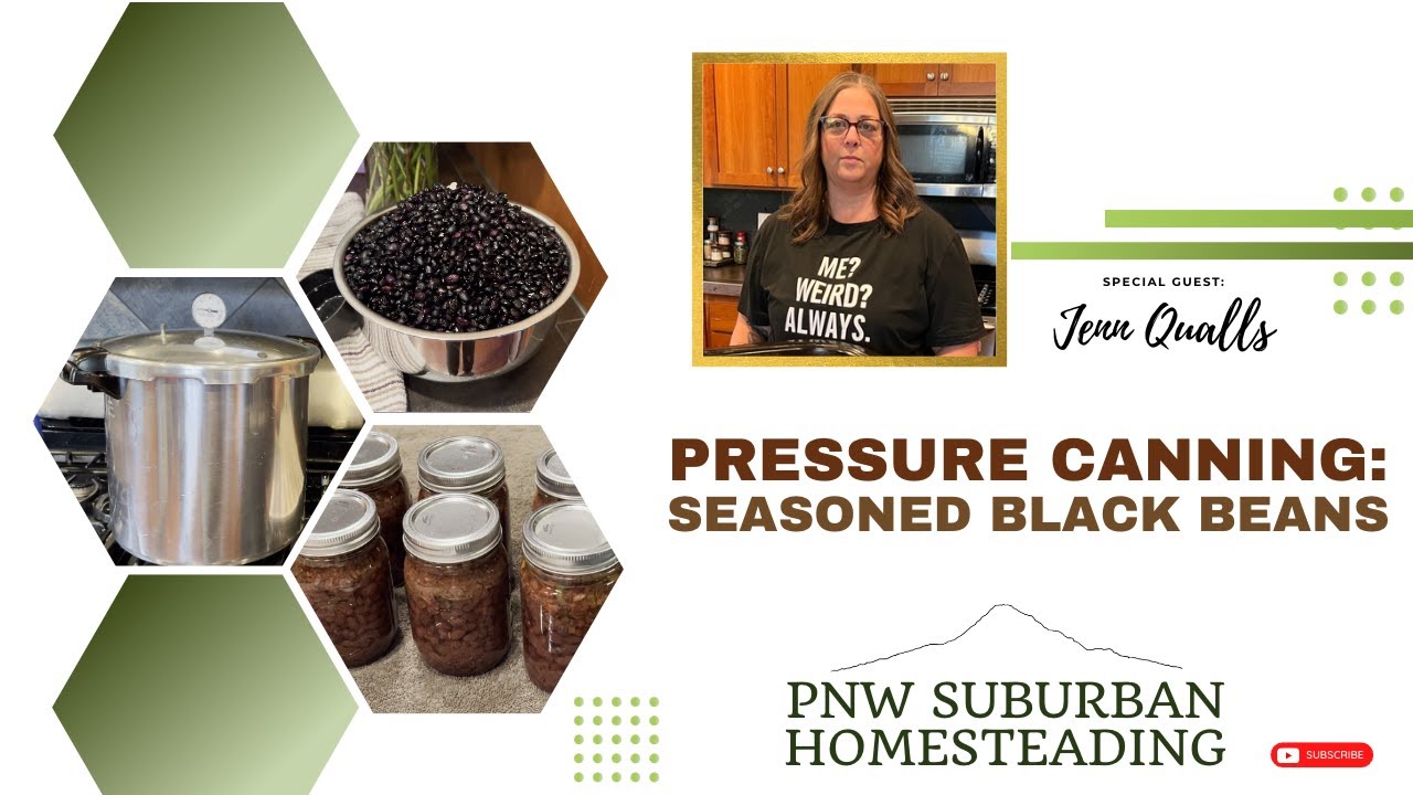 Home Canning Seasoned Black Beans